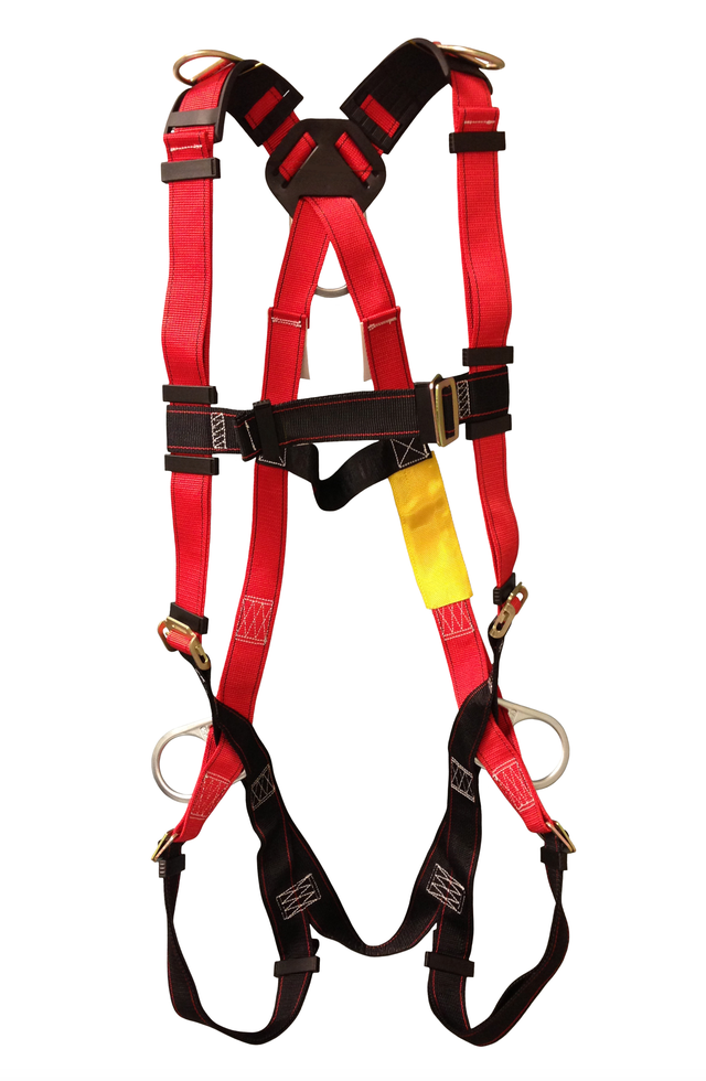 Construction Style Positioning Harness w/ Tongue Buckle Legs